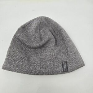 Cascade‎ Mountain Tech Grey Knit Beanie Hat One Size Fits All Merino Wool Blend